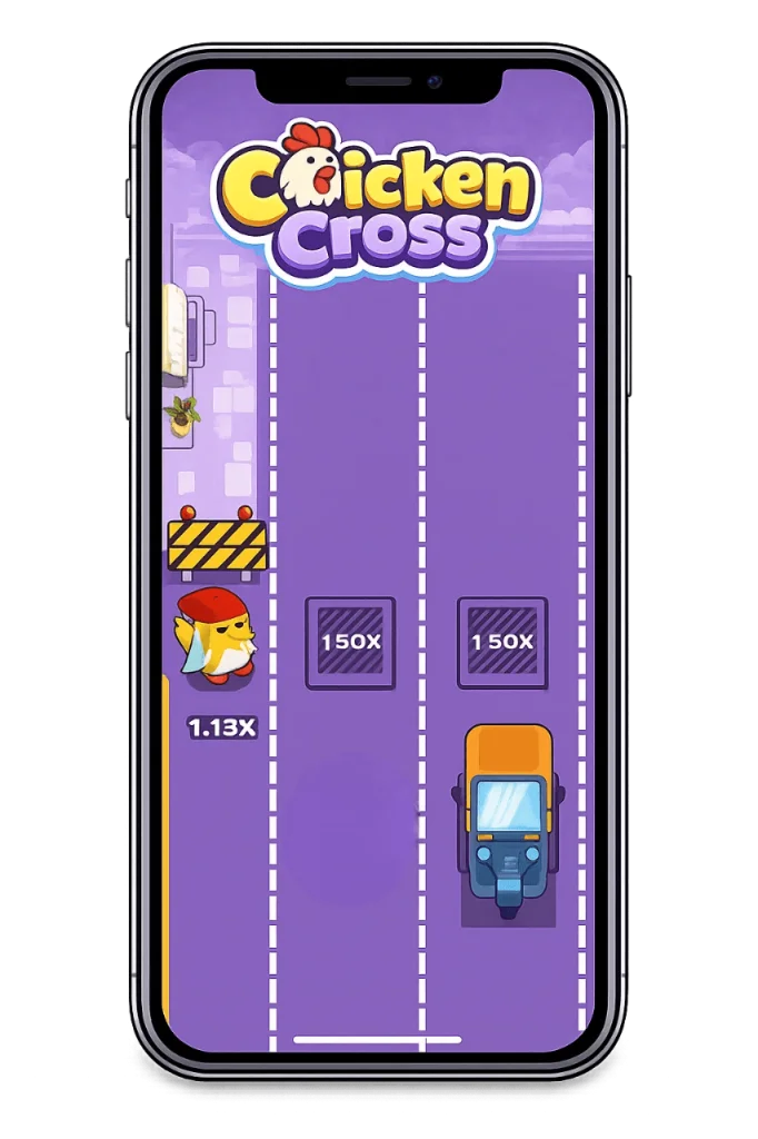 Chicken Cross på Mobil